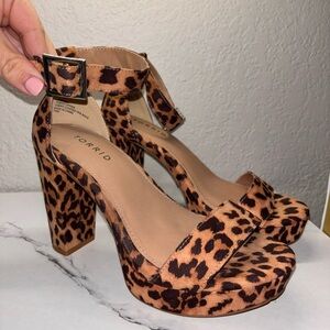 Torrid Leopard Print Platform Heels